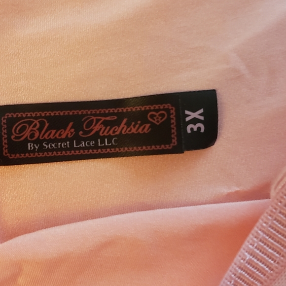 Lovely black fuchsia by secret lace 2pc bra set plus Sz-42C - Picture 12 of 15